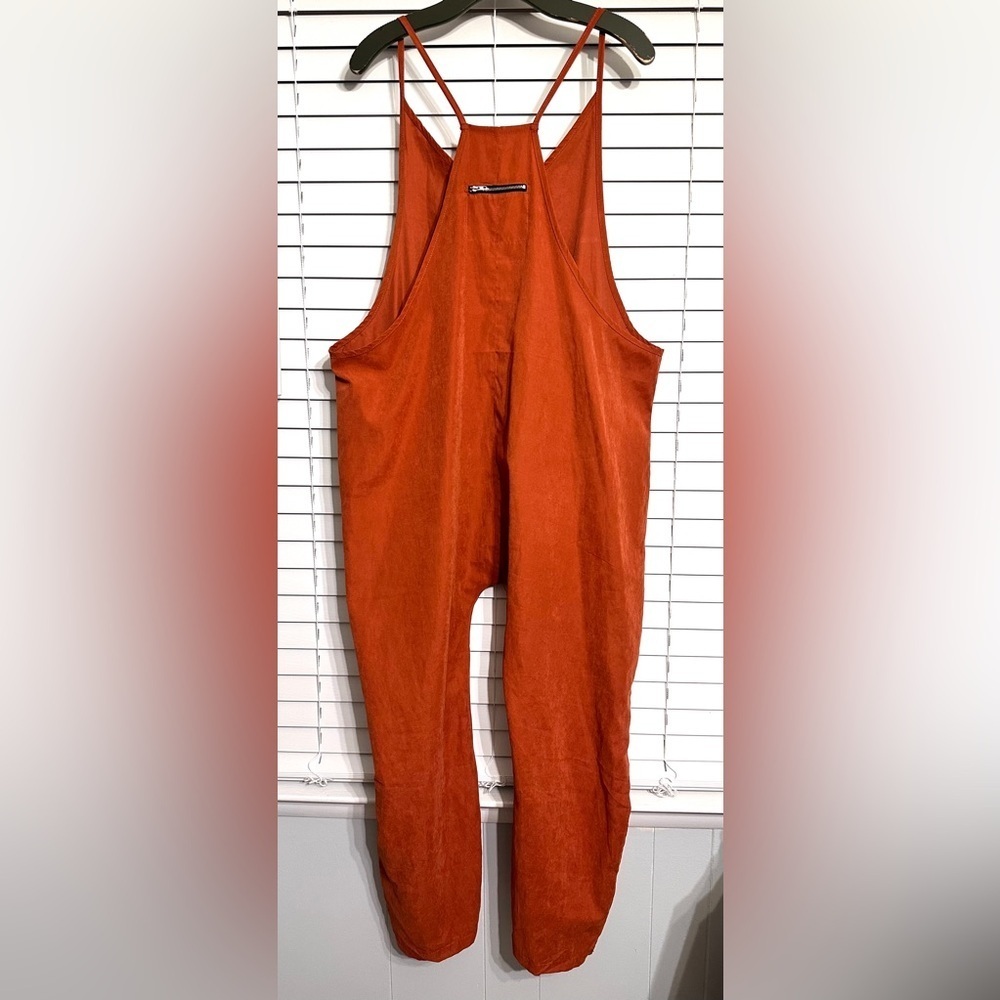 Women's Rust Orange Lightweight Jumpsuit